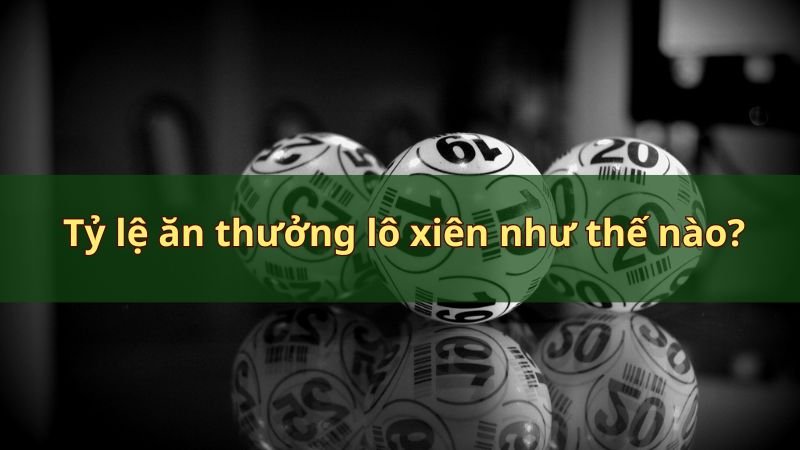 Tỷ lệ ăn thưởng lô xiên như thế nào?