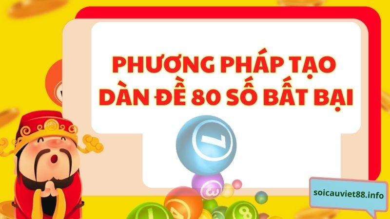 Các phương pháp tạo dàn đề 80 số bất bại hôm nay