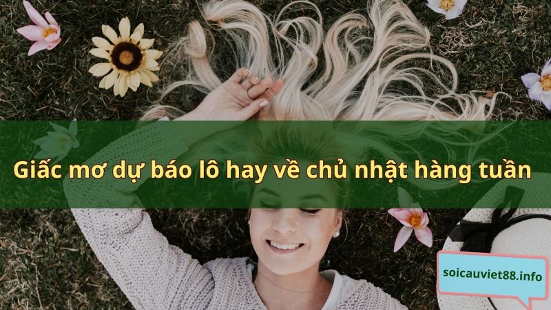 Giấc mơ dự báo lô hay về chủ nhật hàng tuần 