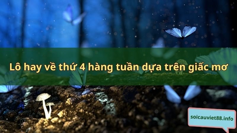 Lô hay về thứ 4 hàng tuần dựa trên giấc mơ