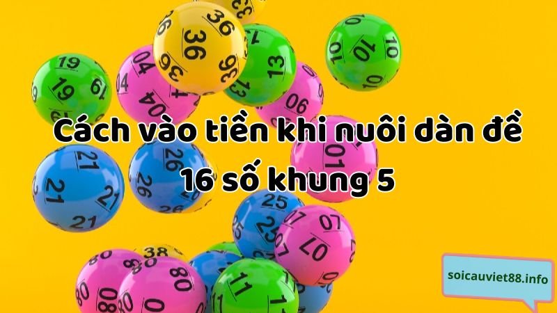 Cách vào tiền khi nuôi dàn đề 16 số khung 5 ngày ăn to